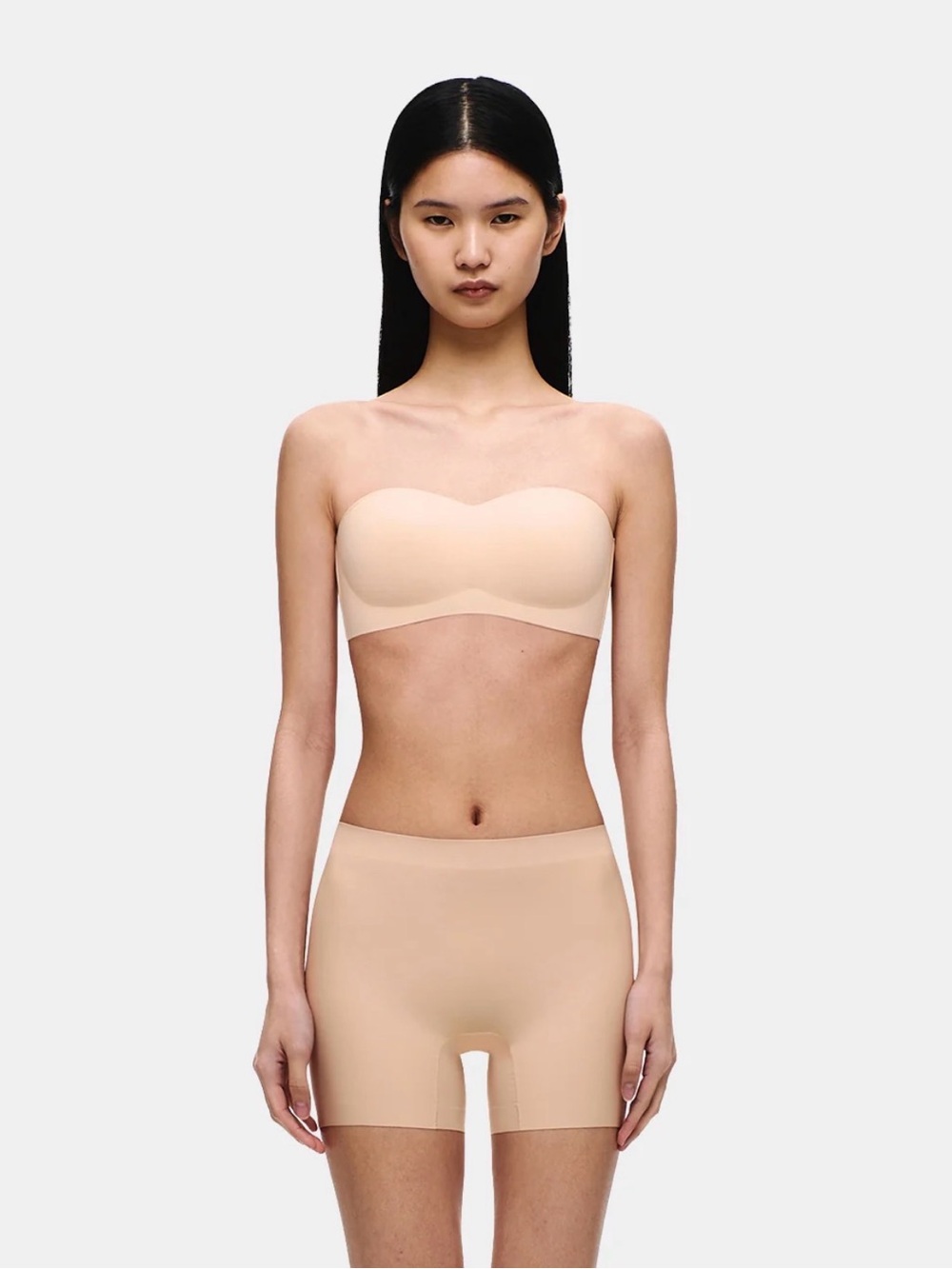 Korea Seoul Verish ICE ON STRAPLESS Seamless Nude Bra M